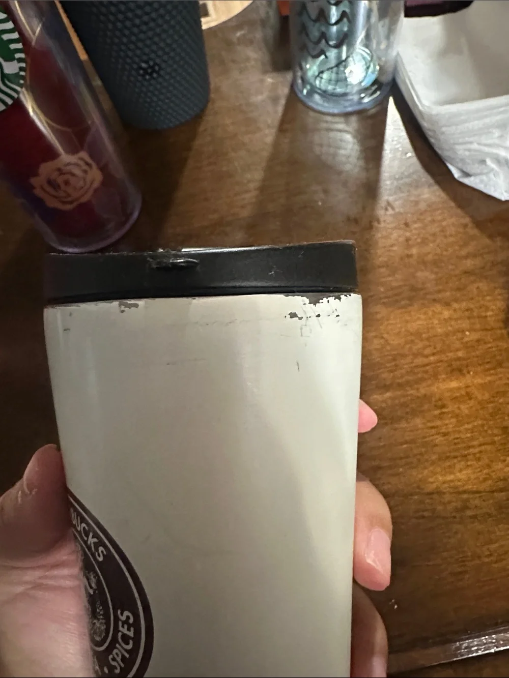 Starbucks Cream and Brown 'Since 1971' Travel Tumbler